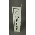 thumbnail image 2 of Black and White Pressed Tin 2 Sided Vertical Coffee Sign, 2 of 3