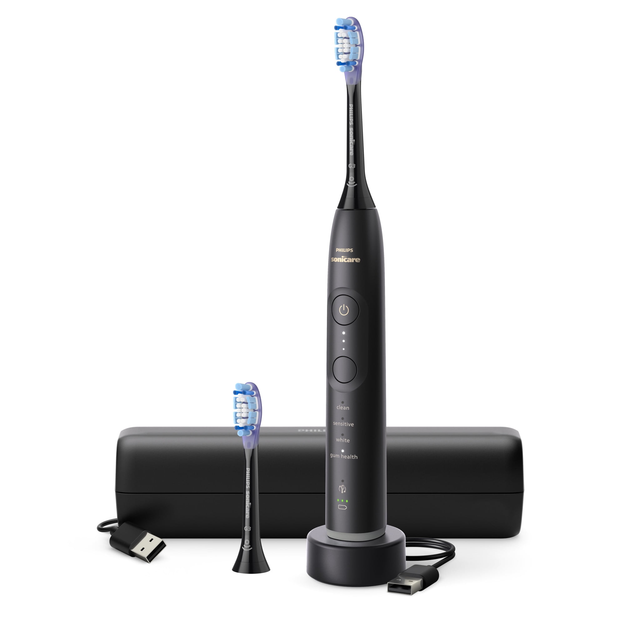Philips Sonicare Série 7100 Brosse à Dents Rechargeable, Noire, HX7421