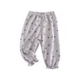 thumbnail image 1 of JMYHOAM Rentrée des Classes Pantalons en Lin pour Garçons Été Décontracté Pantalons d'Été pour Garçons Coton Lin à Bretelles Imprimé Pantalons Anti-Moustiques, 1 of 3