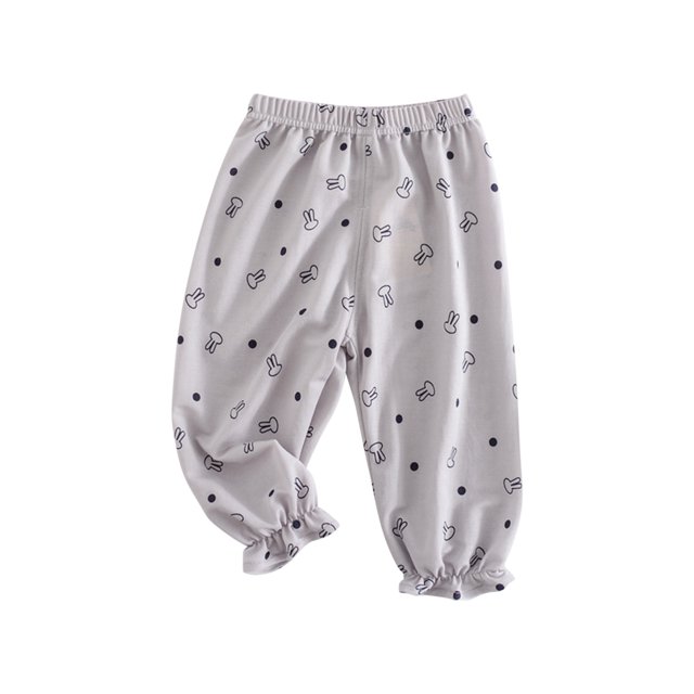 JMYHOAM Rentrée des Classes Pantalons en Lin pour Garçons Été Décontracté Pantalons d'Été pour Garçons Coton Lin à Bretelles Imprimé Pantalons Anti-Moustiques