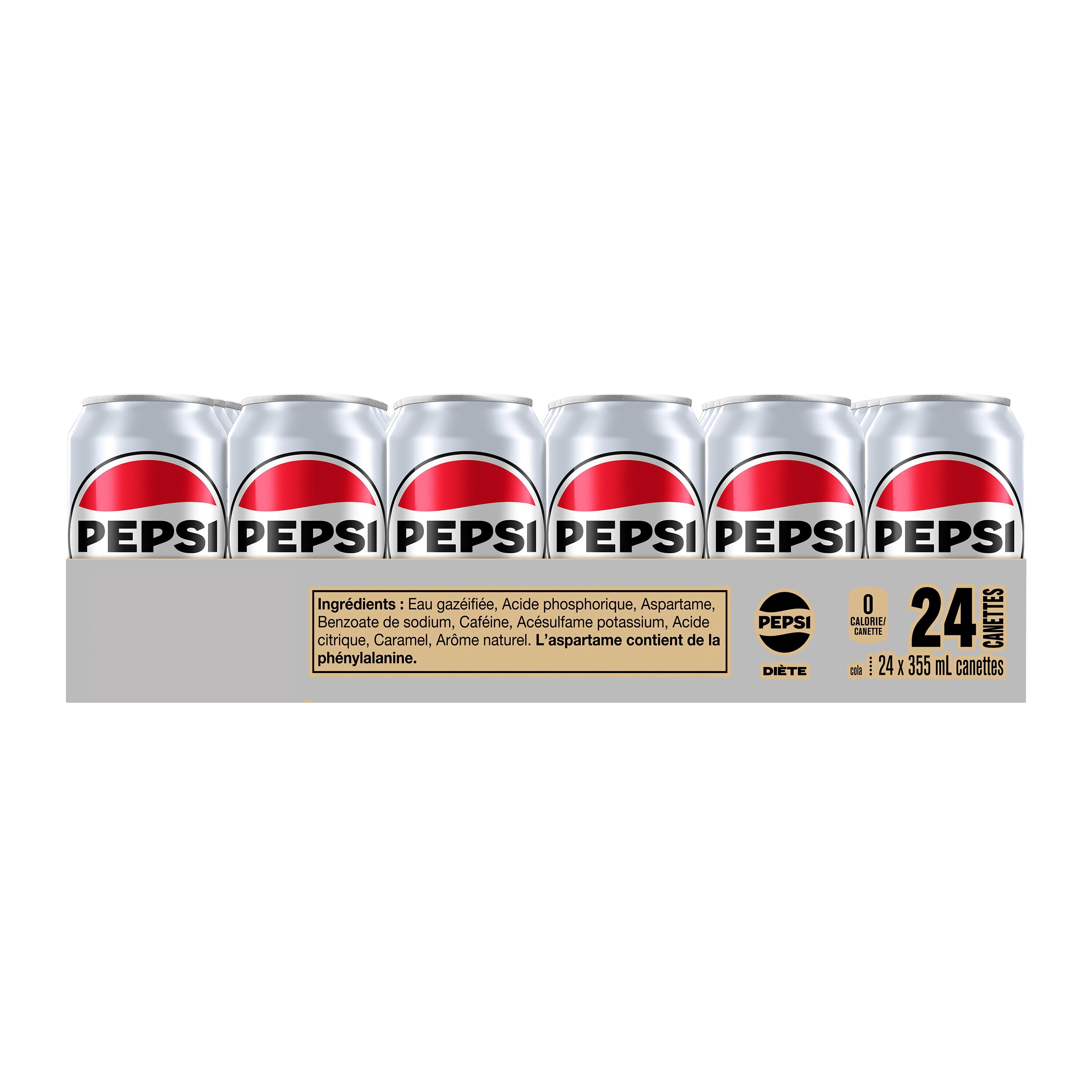 Pepsi Diet Cola 355mL cans, pack of 24