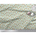 thumbnail image 3 of Soimoi Green Poly Georgette Fabric Pumpkin Vegetable Print Fabric by Yard 42 Inch Wide, 3 of 3