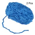 thumbnail image 3 of Unique Bargains 2 Pelotes Fil Velours Fil Chenille 87,49 Verges Polyester Fil Doux pour Couverture 2 Pcs Saphir, 3 of 7