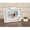 thumbnail image 4 of Darling Souvenir Made With Love Engraved Table Top Photo Frame Wooden Never Shall I Forget The Days Quotes White Picture Frame Gift For Brothers Day, 4x6 Inches Horizontal Photo Size, 4 of 8