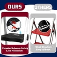 thumbnail image 4 of FOLDDEX 3 Step Ladder Folding Step Stool, 7.4 Lbs Aluminum Step Ladder Max Load 900lbs | Anti-Bump & Wide Non-Slip Pedal, Tool Tray, Safety Lock | Home, Office, Kitchen | Collapsible & Portable, 4 of 4