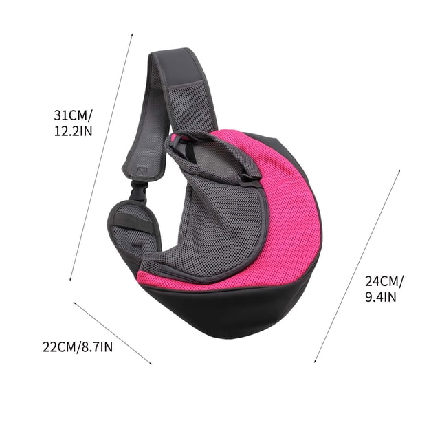 Dog Backpack Carrier for Small Dogs Up to 6 Pounds Breathable Mesh Pet Sling with Padded Straps and Secure Buckle Closure