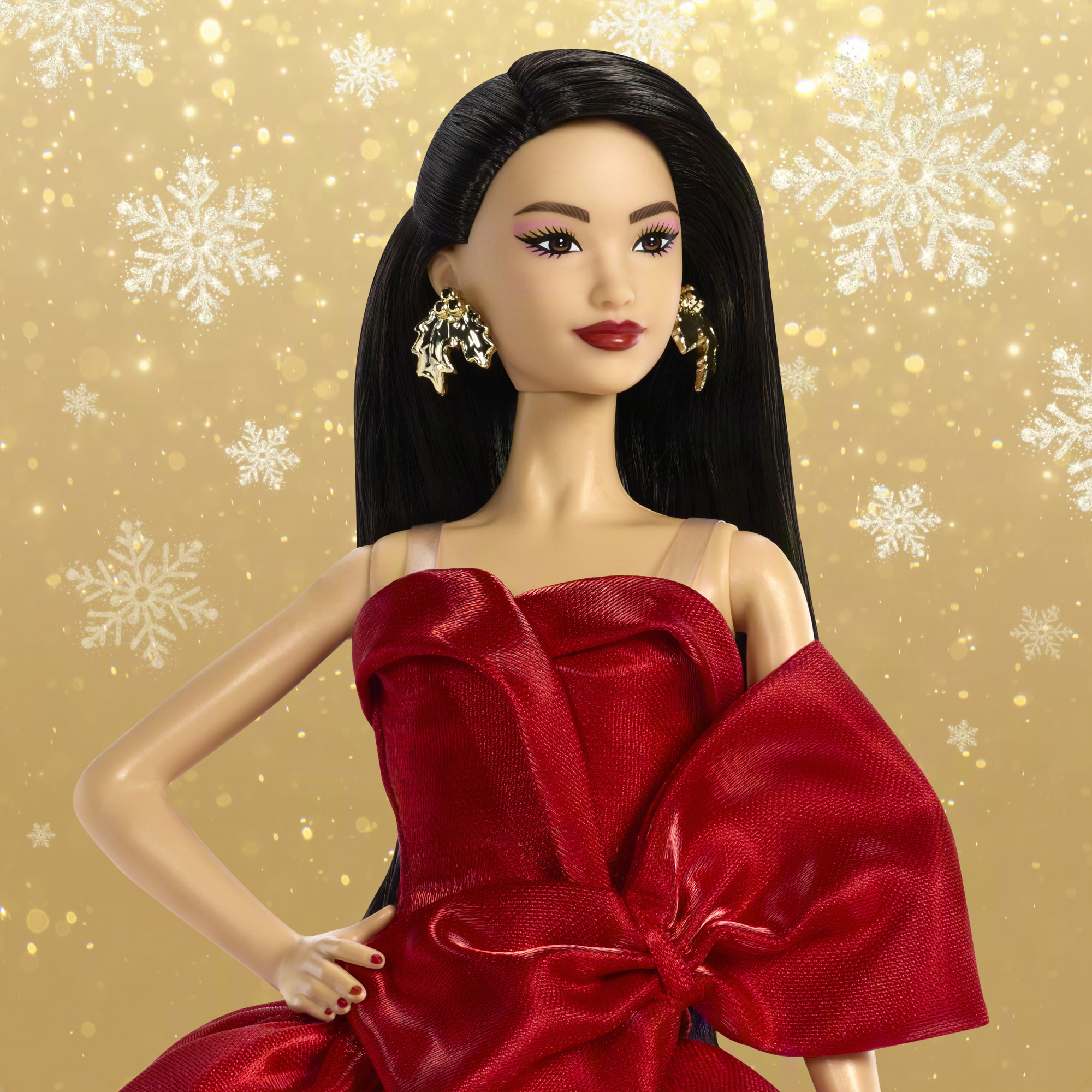 Barbie Poupée Barbie Joyeux Noël 2026 avec emballage de présentation