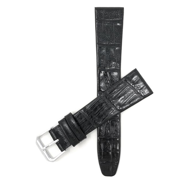 12mm Leather Watch Band Strap, Classic Style, Semi-Gloss Finish