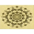 thumbnail image 1 of Ahgly Company Tapis Rectangulaire Lavable en Machine Intérieur Transitionnel Récolte Or, 2 Pieds x 3 Pieds, 1 of 7