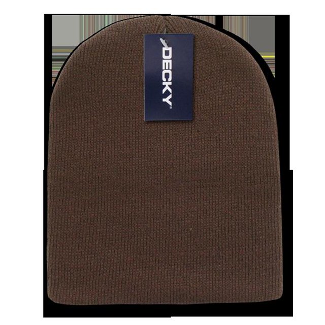 Decky 614-BRN Bonnets Courts en Acrylique, Marron