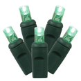 thumbnail image 1 of Vickerman 70 Green Wide Angle LED Light on Green Wire 35' Christmas Light Strand, 1 of 3