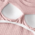 thumbnail image 4 of Besolor Pyjama Décontracté pour Femmes, Ensemble 2 Pcs, Haut à Col Ras du Cou Doux à Manches Longues et Pantalon, Tenue de Nuit Pjs avec Coussinet, 4 of 7
