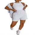thumbnail image 4 of Shorts Unis pour Femmes Style Décontracté avec Poches en Biais, 4 of 4