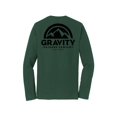 thumbnail image 2 of Gravity Outdoor Co. Chandail à Manches Longues - Vert Forêt - Logo Noir - 2TG, 2 of 2