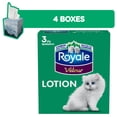 thumbnail image 1 of Royale Velour Lotion, 3-Ply Facial Tissue, 4 Cube Boxes, 54 Tissues per Box, 1 of 17