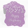 thumbnail image 2 of Inkdotpot Pack Of 50 Real Silver Foil Bracket Shape Paper Tags Happy Birthday Favor Hang Tags, 2 of 6