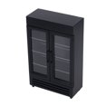 thumbnail image 2 of Dollhouse Refrigerator, Wood Dollhouse Fridge Double Door Safe Simulation Easy To Store Exquisite Workmanship  For 1:12 Dollhouse White,Yellow,Black,Blue,Red, 2 of 8