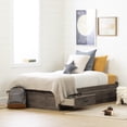 thumbnail image 1 of South Shore Asten Mates Bed with 3 Storage Drawers for Kids, in Fall Oak, 1 of 10