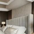 thumbnail image 3 of Velets King Bed Frame with Hydraulic Lift Storage, Upholstered Platform Bed, Tufted Headboard, Wood Slats, No Box Spring Needed, 3 of 8
