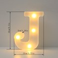 thumbnail image 3 of Vaidha Alphabet LED Letter Lights Light Up White Plastic Letters Standing Hanging A-M &, 3 of 3