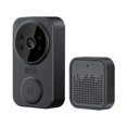 thumbnail image 1 of Pour Sonnette Vidéo Intelligente Sans Fil avec Télécommande et Audio Bidirectionnel, Intercom Vocal Wi‐Fi, 1 of 9
