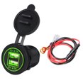 thumbnail image 2 of Dual Usb Car Charger Car Charger Waterproof Car Charger Car Mobile Phone Charger Motorcycle Charger Waterproof Car Motorcycle Boat 4.2A Double Aperture USB Mobile Phone Charger, 2 of 8