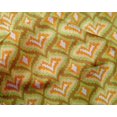 thumbnail image 4 of oneOone Silk Tabby Fabric Ogee Flame Stitch_Printed Fabric 1 Yard 42 Inch Wide, 4 of 4