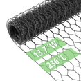 thumbnail image 1 of Chicken Wire 13.7 in x 236 in Poultry Wire Netting Hexagonal Galvanized Mesh Garden Fence Barrier for Pet Rabbit Chicken Fencing (, 1 of 7
