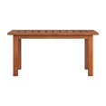 thumbnail image 4 of CorLiving Miramar Solid Hardwood Outdoor Slat Top Coffee Table, Brown, 4 of 7
