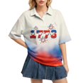 thumbnail image 1 of Sewkxo Polo à Manches Courtes pour Femmes, Col Oversize, T-Shirt à Enfiler Y2k, Décontracté, Ample, Mode Urbaine, Chandail de Rugby, Beige P, 1 of 6