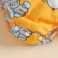 thumbnail image 4 of Birdeem 1-18M Infant Toddler Baby Girl Ruffled Print Top with Straps Shorts and Headband Set, 4 of 9