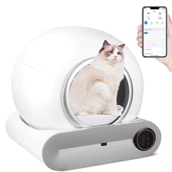 axGear Litière Intelligente pour Chat, Auto-Nettoyante Automatique, Élimination des Odeurs, Grande Taille, Nettoyage Facile