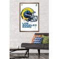 thumbnail image 3 of NFL Los Angeles Rams - Drip Helmet 20 Wall Poster, 14.725" x 22.375" Framed, 3 of 4