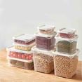 thumbnail image 2 of Rbaofujie 10 Pcs Airtight Food Storage Container Set - BPA Free Clear Plastic Kitchen and Pantry Organization Meal Prep Lunch Container, 2 of 8