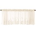 thumbnail image 4 of Woven Textured Valance for Bathroom Water Repellent Window Covering, 4 of 4