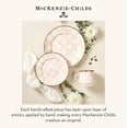 thumbnail image 2 of MACKENZIE-CHILDS Enamel Dinner Plate, Decorative Dinnerware Plate, 10 Inches, Set of 1, Pink-and-White Rosy Check, 2 of 6