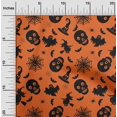 thumbnail image 2 of oneOone Tissu en Viscose Chiffon Brun Rouille Matériel de Robe d'Halloween Tissu Imprimé Tissu au Mètre 42 Pouces de Large, 2 of 4