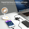 thumbnail image 3 of BENFEI USB C Hub, 4 Ports USB 3.0 Hub with 5Gbps Data Transfer, USB C Splitter for Type C MacBook, Mac Pro, iMac, Surface, XPS, Flash Drive, Mobile HDD, 3 of 7