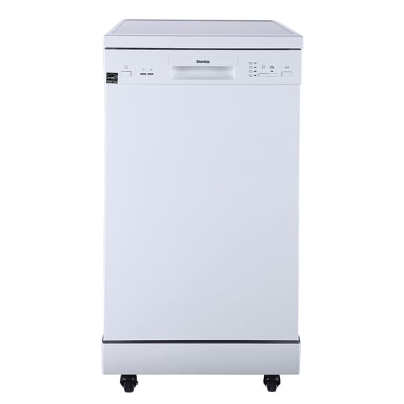 Danby DDW1805EWP 18" Wide Portable Dishwasher in White
