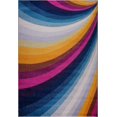 thumbnail image 1 of Ladole Rugs Opal Abstract Style Rainbow Contemporary Modern Indoor Area Rug Carpet Tapis in Multicolor, 1 of 4