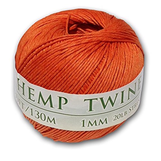 Hemp Twine Ball Orange 1mm
