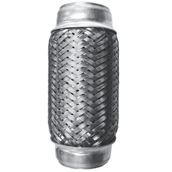 Nickson Connecteur Flexible d'Échappement 1920010BI OE Remplacement; Diamètre 2 Pouces; Longueur 10 Pouces; Acier Inoxydable; avec Tressage Intérieur