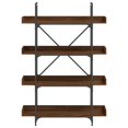 thumbnail image 2 of vidaXL Bookcase 4-Tier Brown Oak 100x33x145.5 cm Engineered Wood, 2 of 5