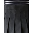 thumbnail image 4 of Women High-Waist Half-Dress A-Line Spring Summer Fall Girl Pleated Short skirt, 4 of 9