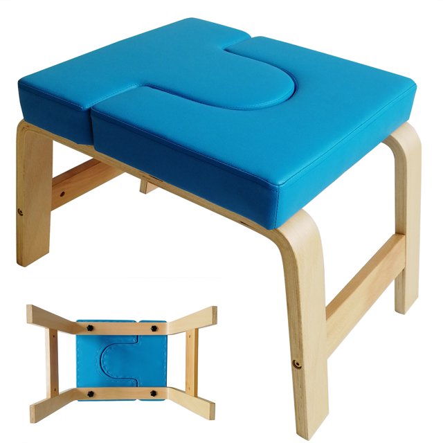 Accessory Solid Wooden Portable Yoga Headstand Bench Balance Training Chair Fitness Accessory