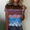 thumbnail image 2 of Pompotops Blouse Décontractée Ample pour Femme, Mode, Imprimée, Col Rond, T-Shirt, Chemises, Blouse, T-Shirt Imprimé, Liquidation, 2 of 5