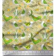 thumbnail image 1 of Soimoi Rayon Fabric Floral & Bird Cartoon Print Fabric by The Yard 42 Inch Wide, 1 of 3
