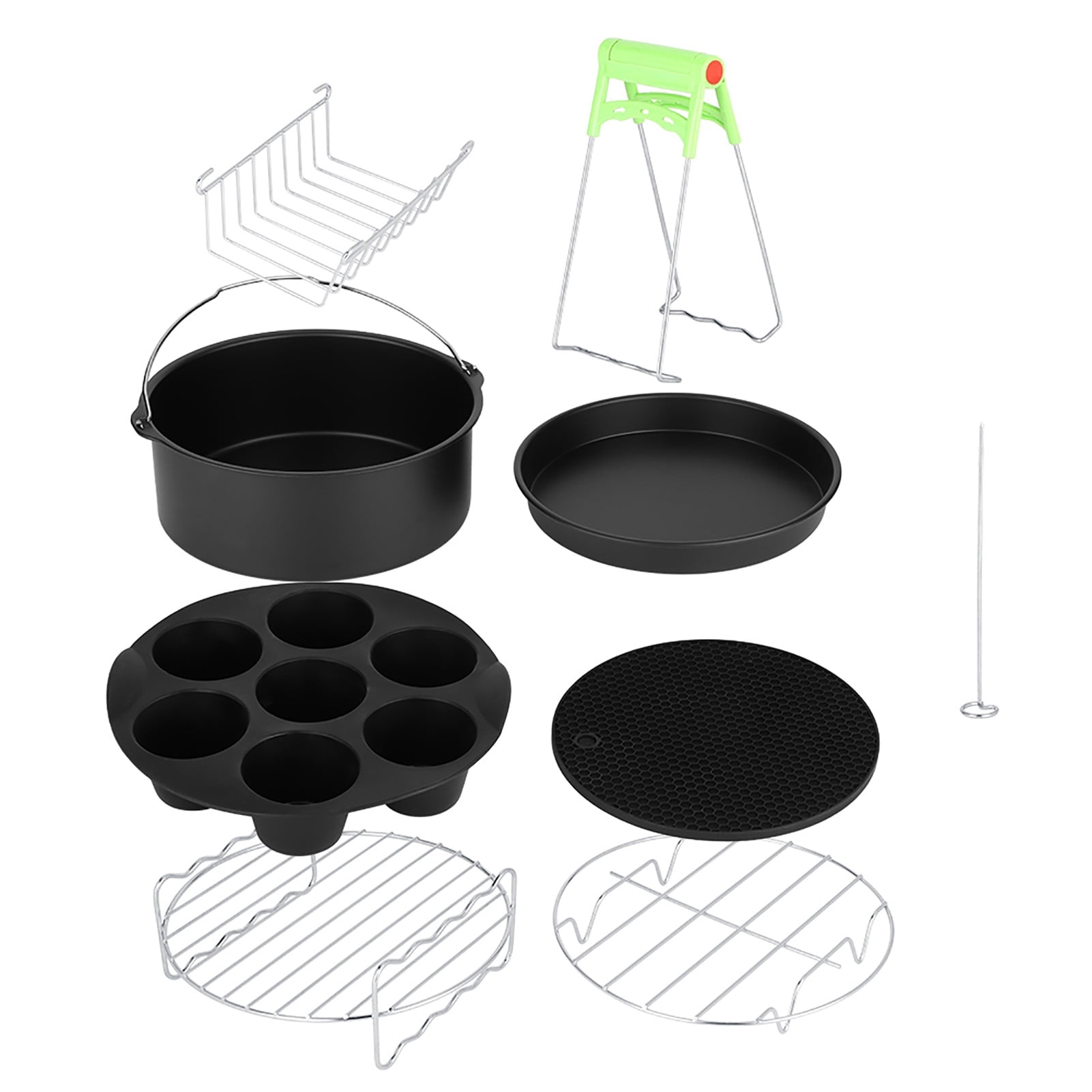 Accessoires pour Friteuse à Air Chaud, Friteuse à Air, Friteuse Durable de 8 Po Friteuse à Air pour Frites Pizza