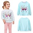 thumbnail image 2 of QUDDERR Chandail en Molleton Brodé pour Enfants Filles Pull Col Rond 1-8T T-Shirt en Coton Printemps Automne, 2 of 8