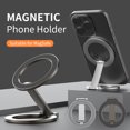 thumbnail image 4 of Magnetic Phone Stand , Compatible with MagSafe Phone Stand Holder for Desk, Multi-functional Foldable, Double-sided Magnetic Cell phone Stand, for iPhone 16 15 14 13 12 Pro Max, 4 of 7